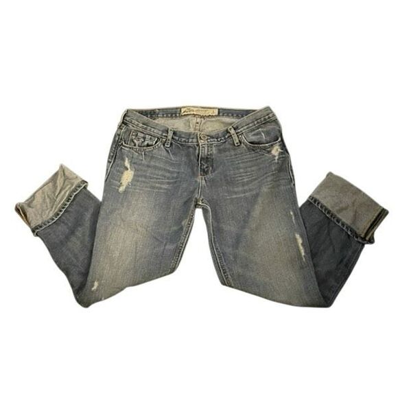 Aeropostale Distressed Crop Jeans - Picture 1 of 5